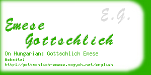 emese gottschlich business card